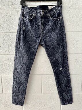 rag & bone Black Washed Denim Jeans